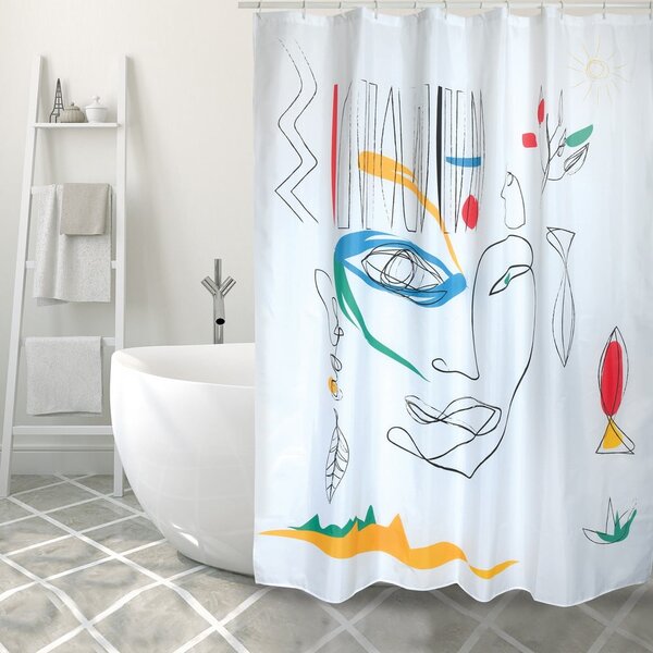 Tenda per doccia 180x200 cm Faces – Spirella