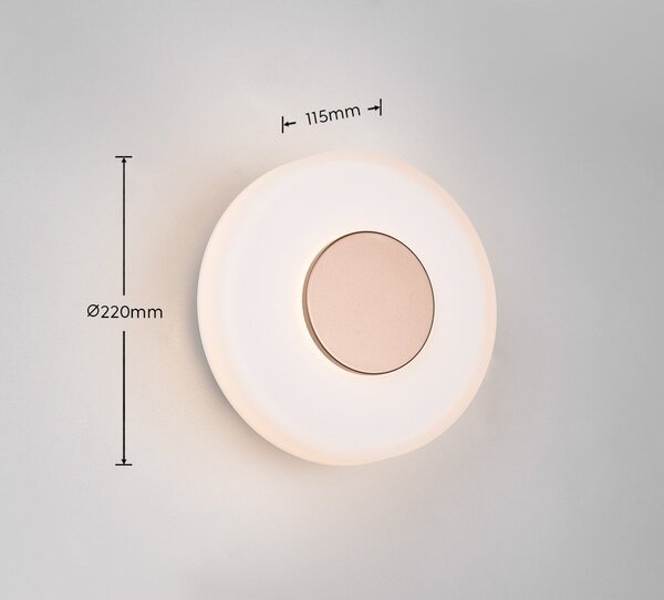 Lampada da parete LED beige con intensità regolabile ø 22 cm Celeste – Trio