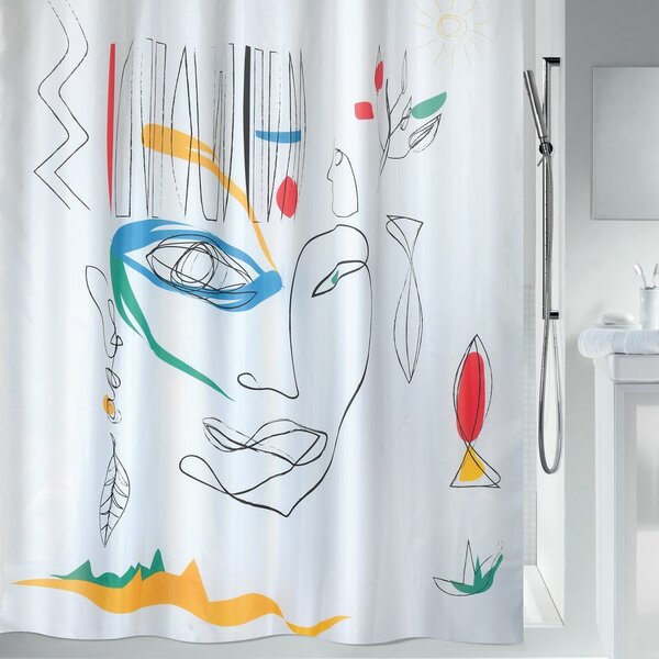 Tenda per doccia 180x200 cm Faces – Spirella