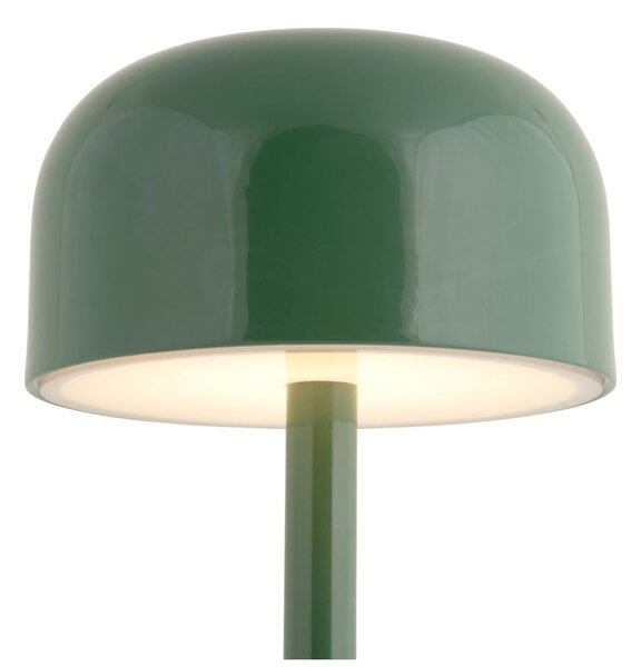Lampada da tavolo a LED verde con paralume in metallo (altezza 24,5 cm) James - Leitmotiv