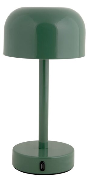 Lampada da tavolo a LED verde con paralume in metallo (altezza 24,5 cm) James - Leitmotiv