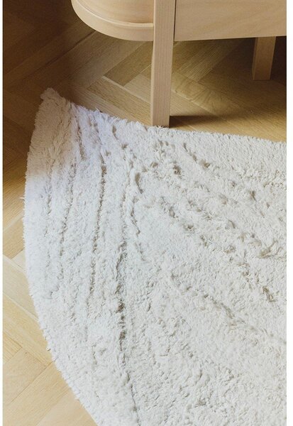 Tappeto per bambini color crema in cotone lavabile/tessuto a mano 100x120 cm Swan – Lorena Canals