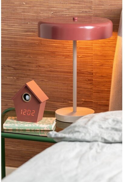 Lampada da tavolo burgundy in metallo (altezza totale 40 cm) Reina Palo – Leitmotiv