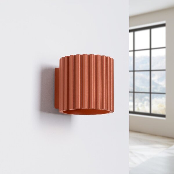 Lampada da parete arancione ø 10 cm Zora – Sollux
