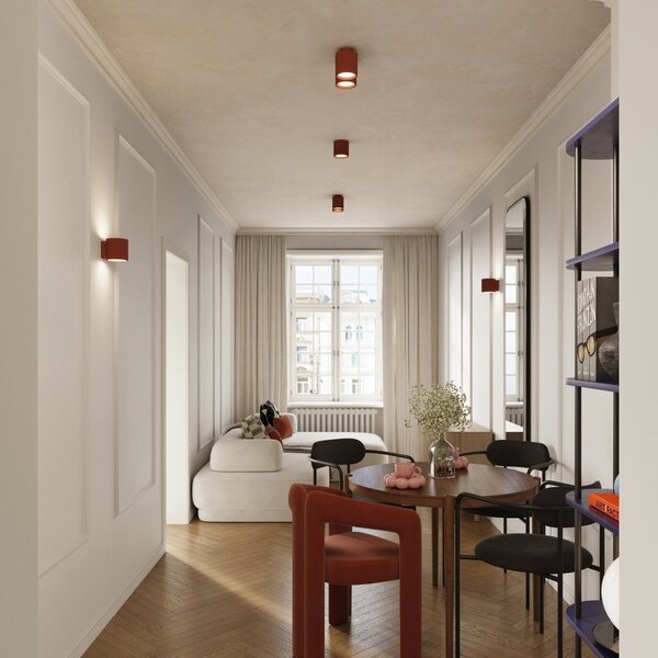Lampada da parete arancione ø 10 cm Zora – Sollux