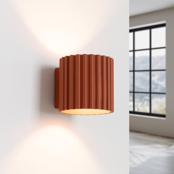 Lampada da parete arancione ø 10 cm Zora – Sollux