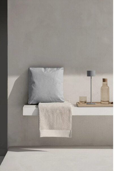 Set di asciugamani tipo terry color crema in cotone organico 2 pz 30x50 cm Riva – Blomus