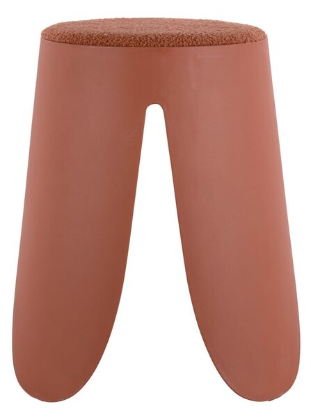 Sgabello in plastica rosso chiaro Savor - Leitmotiv