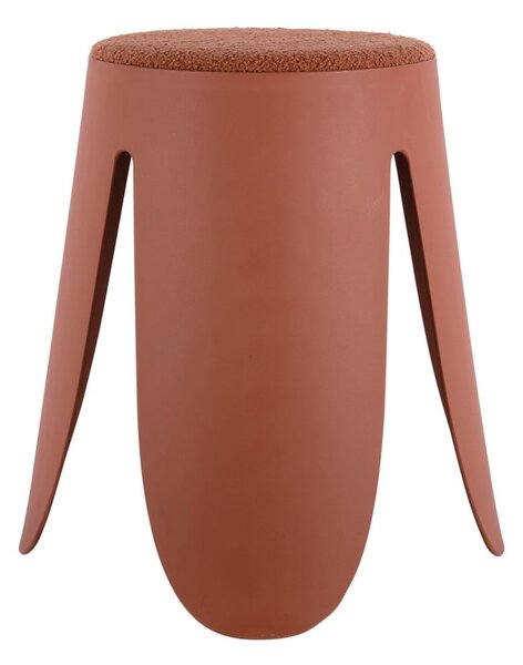 Sgabello in plastica rosso chiaro Savor - Leitmotiv