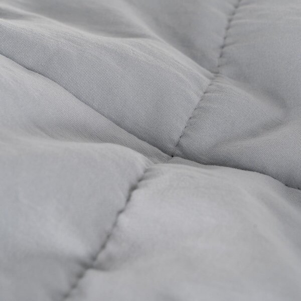 Copriletto grigio con rivestimento trapuntato 180x260 cm – Ixia