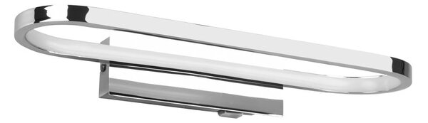 Lampada da parete a LED in argento lucido (lunghezza 40 cm) Gianni - Trio
