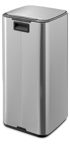 Cestino per la spazzatura color argento opaco in acciaio con pedale 30 l Bo – Brabantia