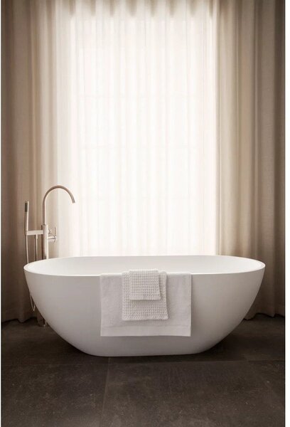 Set di asciugamani tipo terry color crema in cotone organico 2 pz 30x50 cm Riva – Blomus