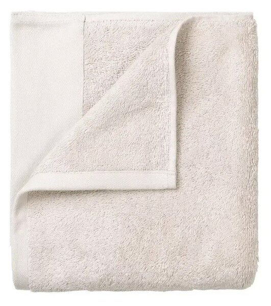 Set di asciugamani tipo terry color crema in cotone organico 2 pz 30x50 cm Riva – Blomus