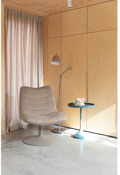 Lampada da terra argentata con paralume in metallo con struttura flessibile (altezza totale 137 cm) Reader – Zuiver