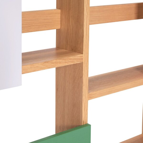Mensola di colore naturale con effetto rovere con ripiani multipli 110 cm Arki – Hübsch