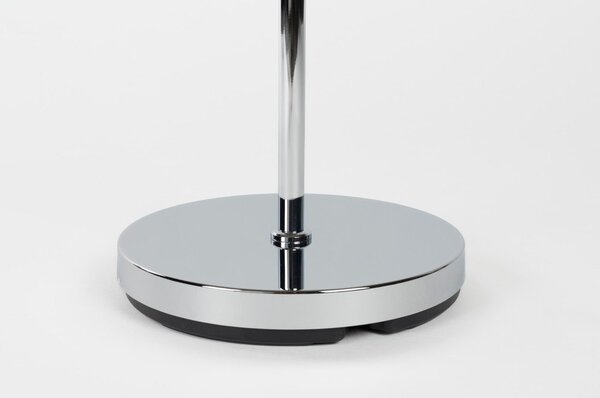 Lampada da terra argentata con paralume in metallo con struttura flessibile (altezza totale 137 cm) Reader – Zuiver