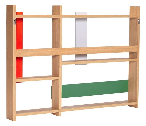Mensola di colore naturale con effetto rovere con ripiani multipli 110 cm Arki – Hübsch