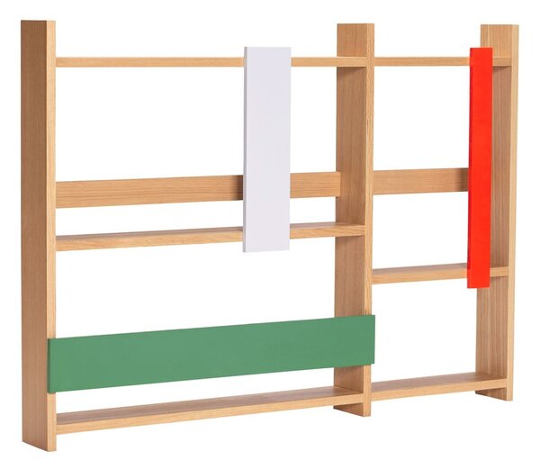 Mensola di colore naturale con effetto rovere con ripiani multipli 110 cm Arki – Hübsch