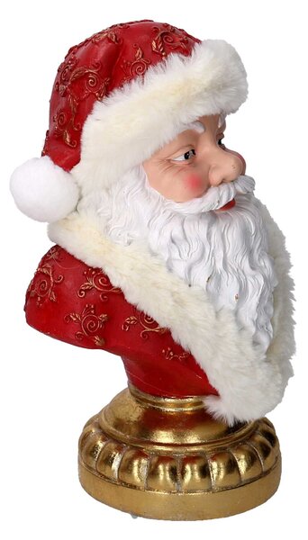 Babbo natale in resina busto rosso cm 39,8x39,8xh39,8
