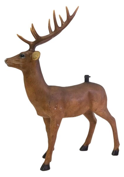 Base albero resina renna marrone cm 97x49,5xh124