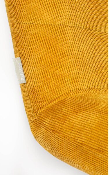 Poltrona in velluto giallo ocra Bubba - Zuiver