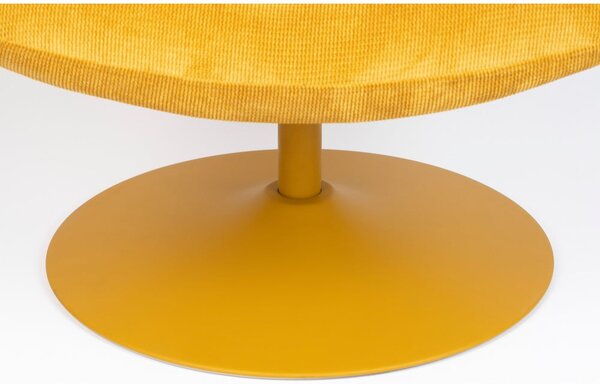Poltrona in velluto giallo ocra Bubba - Zuiver