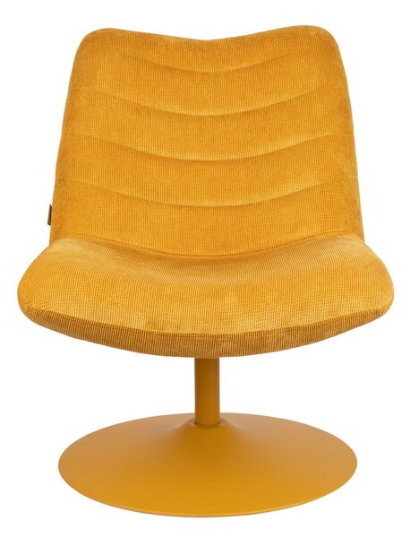 Poltrona in velluto giallo ocra Bubba - Zuiver