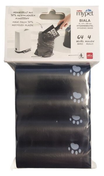 Sacchetti neri per gatti in set da 4 11x18 cm Biala - Rotho