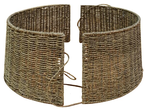 Copri base cordoncino albero natale marrone tondo cm 66x55xh28