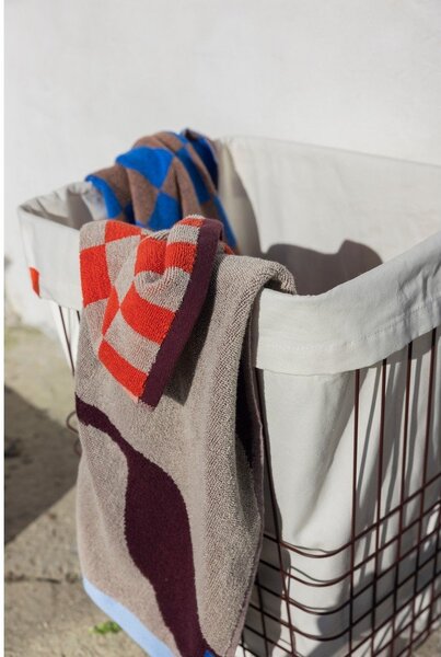 Cesta per il bucato burgundy in metallo 64 l Store-It – Mette Ditmer Denmark