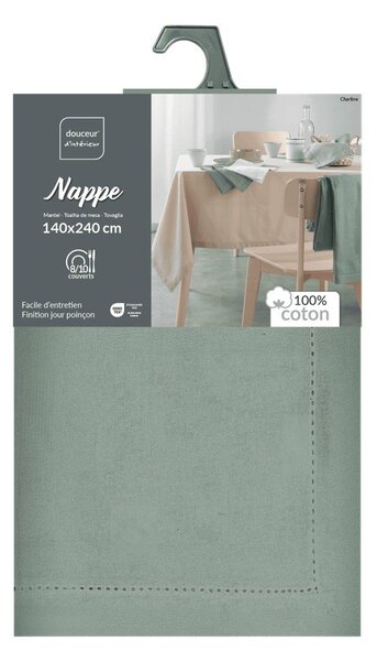 Tovaglia in cotone lavabile 140x240 cm Charline – douceur d'intérieur