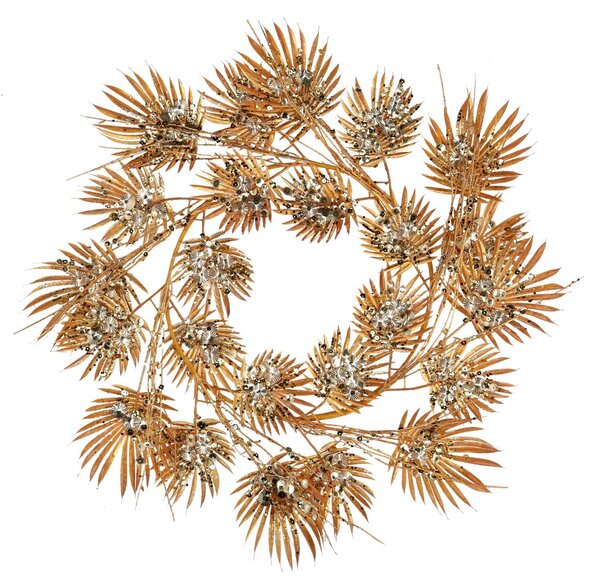 Coroncina tessuto oro cm Øxh26