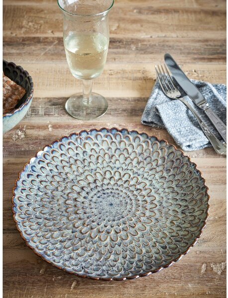 Set di piatti grigi in gres 4 pz ø 26,5 cm Katrina – Bloomingville