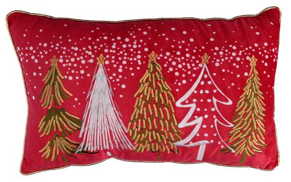 Cuscino tessuto con alberi cm 50x30x12