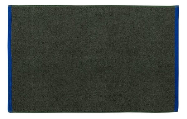 Tappetino per il bagno verde scuro/blu in cotone organico 50x80 cm Soft – Mette Ditmer Denmark