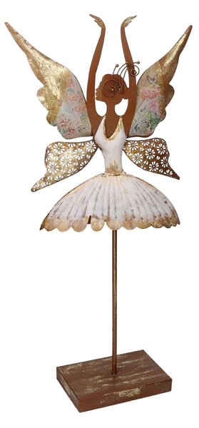 Fatina metallo ballerina bianco cm 37x12xh68