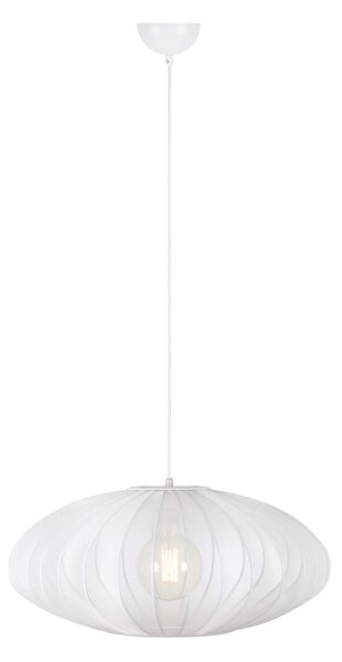 Lampada a sospensione bianca con paralume in tessuto ø 60 cm Florence - Markslöjd