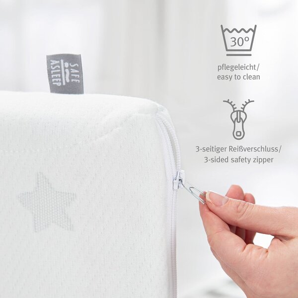 Materasso per bambini in schiuma sfoderabile 75x100 cm Safe Asleep® – Roba