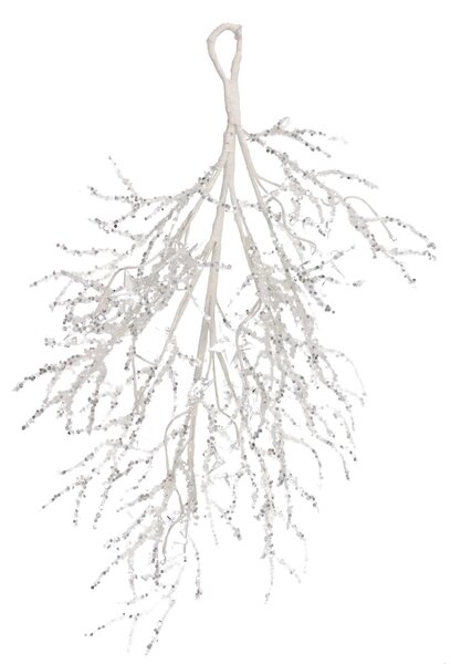 Festone plastica stelle argento cm 53