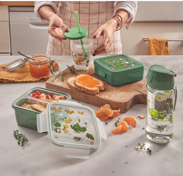 Portapranzo per bambini verde Dinosaur – Snips