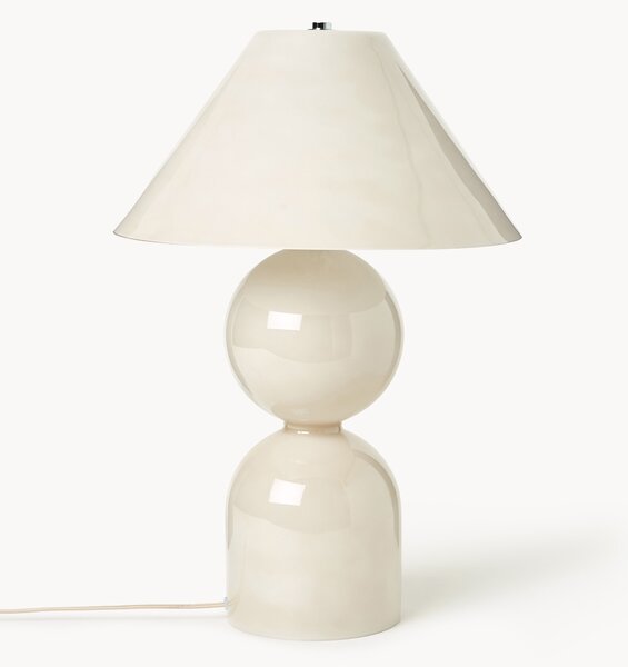 Lampada da tavolo grande in vetro con paralume orientabile Danielle