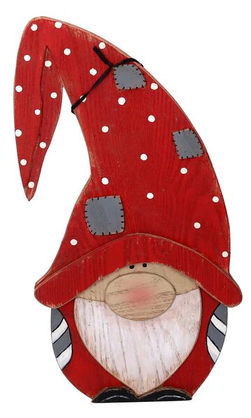 Gnomo legno ragazzo rosso cm 23,5x7,5xh41,5