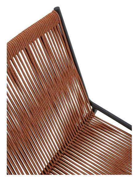 Sedie da pranzo in set color terracotta in metallo impilabili 2 pz Emily – Marckeric