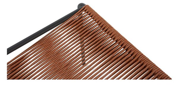 Sedie da pranzo in set color terracotta in metallo impilabili 2 pz Emily – Marckeric