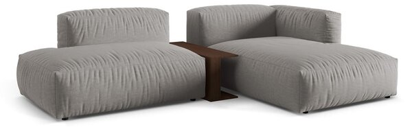 Divano angolare modulare grigio chiaro (angolo destro) Martina - Micadoni Home