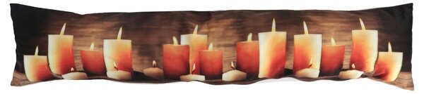 Para spifferi tessuto candele led marrone cm 20x90