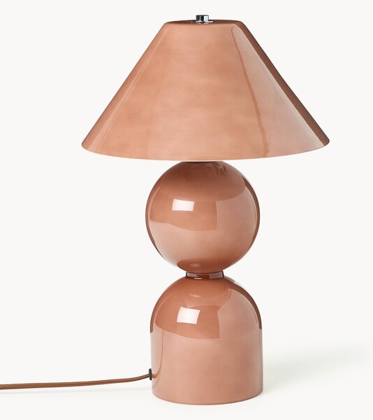 Lampada da tavolo in vetro con paralume orientabile Danielle