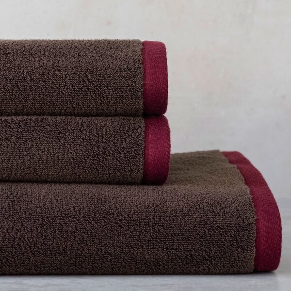 Asciugamano tipo terry marrone in cotone organico 50x90 cm Soft – Mette Ditmer Denmark