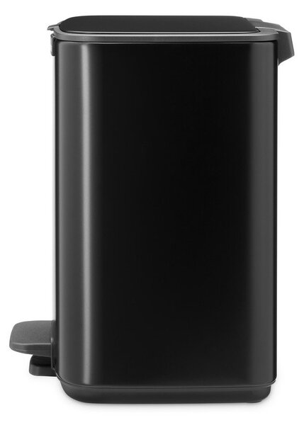 Cestino per la spazzatura nero opaco in acciaio con pedale 7 l Bo – Brabantia